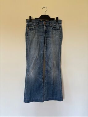 7 For All Mankind Light Blue Flared Jeans - Wide Leg